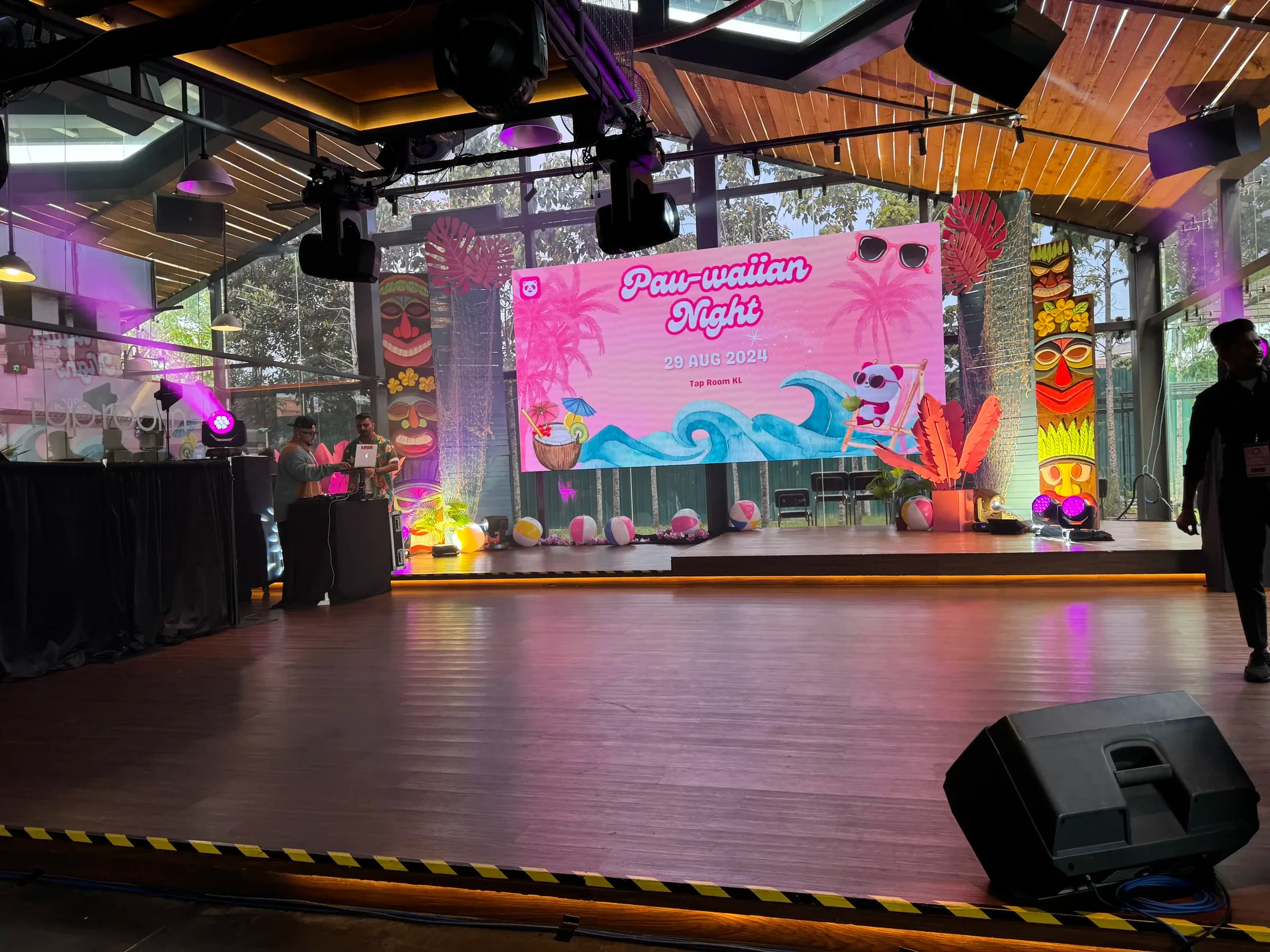 Annual dinner setup at Tap Room KL